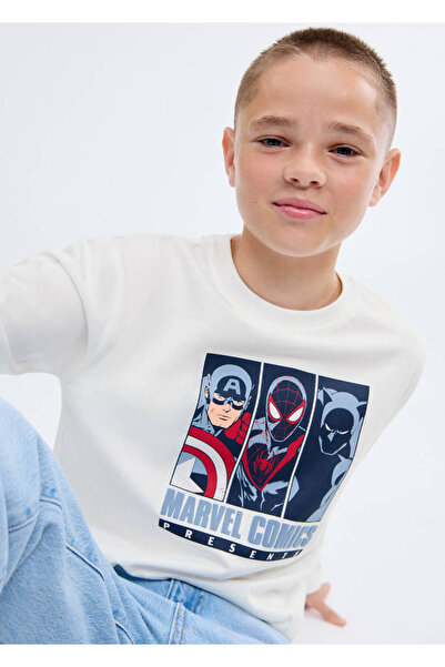 MANGO Kids Μπλουζάκι με στάμπα Marvel