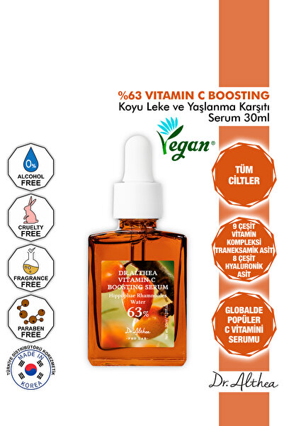 Dr.Althea %63 Vitamin C Boosting Serum - Traneksamik Asit İçeren Leke Ve Yaşl...