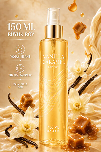 JARDIN D'OR VANILLA CARAMEL Women Body Mist / Kadın Vucüt Spreyi ve Parfümü 1...