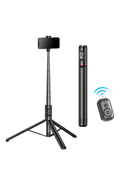 HASEPE Trepied Foto 180cm Cu Telecomanda Bluetooth, Stativ Telefon Reglabil, ...
