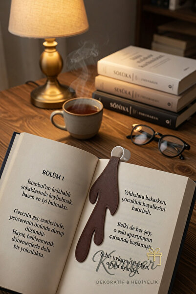 Kariyer 1 adet Americano Kitap Ayracı: Kahve Severler Için Benzersiz Kitap Ay...