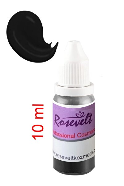 ROSEVELT Kalıcı Makyaj Eğitim Boyası Siyah ( Ciltte Kullanılmaz )