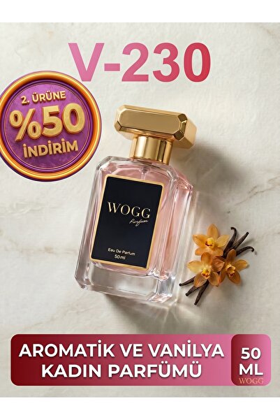 WOGG PARFÜM V230 Teasee Creme | Uzun Süre Kalıcı Kadın Yaz Parfümü | EDP | Va...