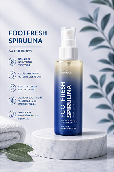 HF HEALING FORMULA Footfresh Spirulina – Ayak Bakım Spreyi 100 ml