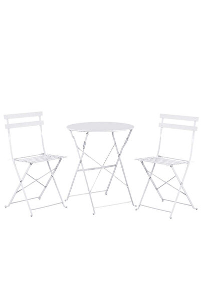 MAPROFI Bistro Flair Top Bottom Set - garden terrace furniture, 2 chairs + ta...