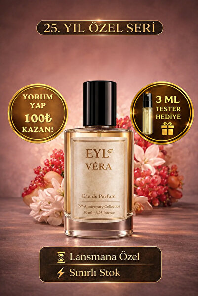 EYL COSMETIC VÉRA %25 Esans EDP 50 ml Kadın Parfüm Kalıcı Meyvemsi Çiçeksi Sı...