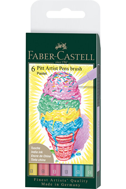 Faber Castell SET DE PENE ARTISTICE PITT 6 BUC. PASTEL FABER-CASTELL