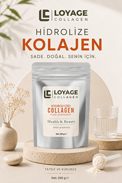 LOYAGE Yüksek Biyoaktif Çift Hidrolize Saf Collagen Kolajen 250gr Doypack