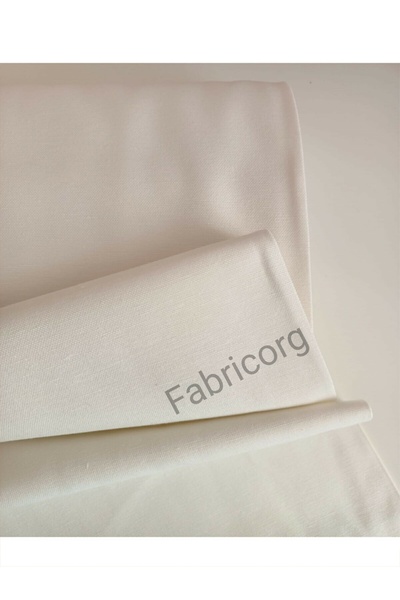 fabricorg Duck Bezi Punch Keten Kumaşı Ekru (100X180 CM)