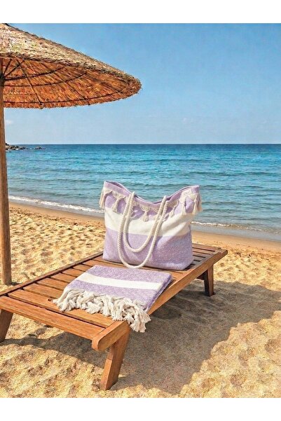 Life Line Cotton Peshtemal & Bag Set – Organic, Lightweight, Multi-Purpose (B...