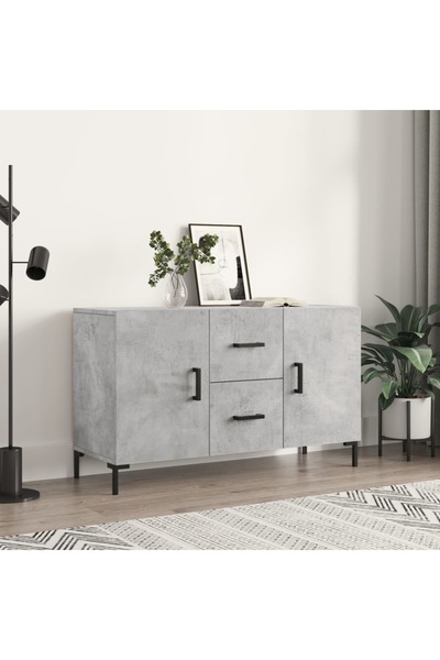 Concept Servantă, gri beton, 100x36x60 cm, lemn compozit