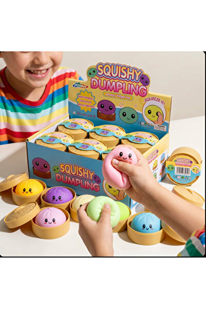 dumpling Set3 jucării squishy tip chiflă umplută, curcubeu, surpriză, viral, ...