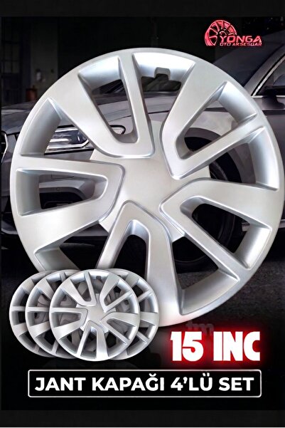 Universal Renault Clio/Symbol/Fluence/Kangoo/Megane Uyumlu 15'' Jant Kapağı 4...