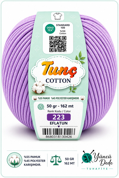 Tunç Cotton Amigurumi Punch Çanta ve Örgü İpi 50 Gr 162 metre %55 Pamuk %45 A...
