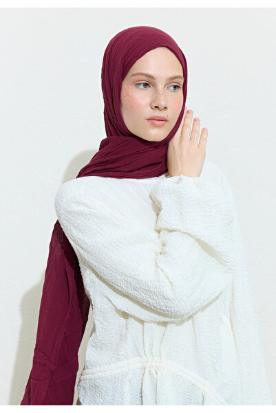 Freshscarfs Pamuklu Keten Şal Cherry Pıe