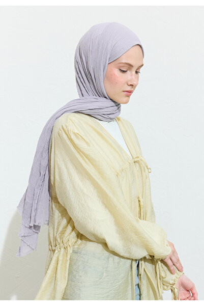 Freshscarfs Pamuklu Keten Şal Lavender Milk