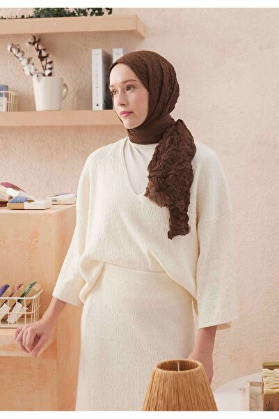 Freshscarfs Çikolata Vual Crash Şal