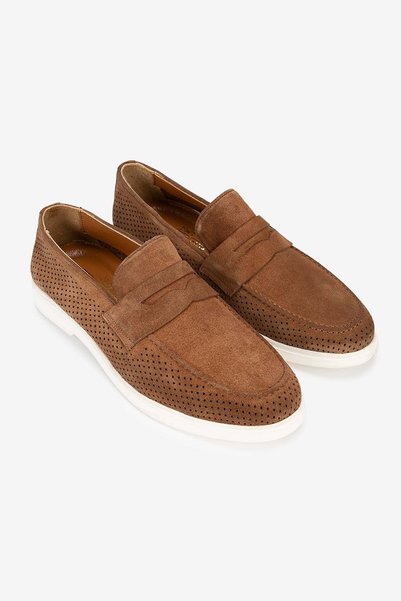 Serhat Özköroğlu Lfr-1400 Suet Merdane Shoes Taba