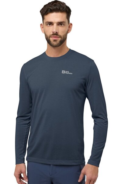 Jack Wolfskin Ανδρικό μπλουζάκι εξωτερικού χώρου Vonnan Ls T M A60291-C0412
