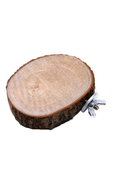 UniqBirdToys Tree Slice Bird Perch