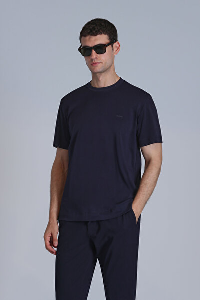 Lufian Casa Men's Basic T-Shirt Navy
