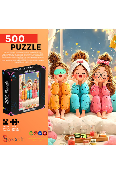 Soi Craft 500 Parça Puzzle Pijama Partisi Başlasın #232