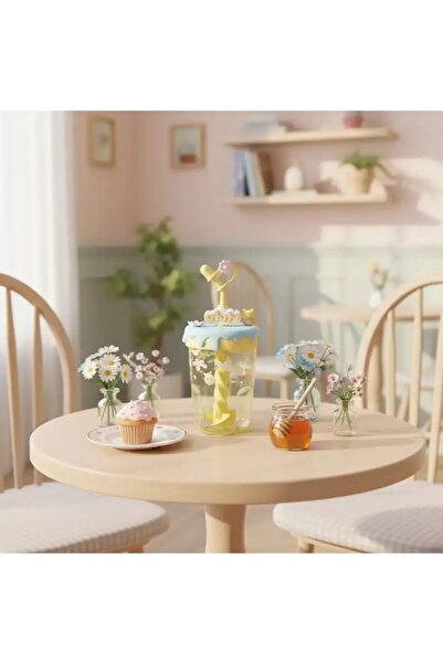 Miniso Disney Lisanslı Ufufy Karıştırmalı Pipetli Bardak – Winnie The Pooh Ta...