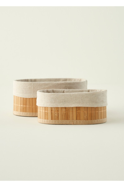 Bella Maison Cutie organizatoare din bambus Bres, pachet de 2, natural