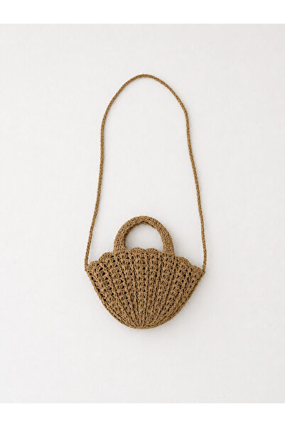 Millacom Handmade Oyster Model Women's Hand and Shoulder Straw Bag