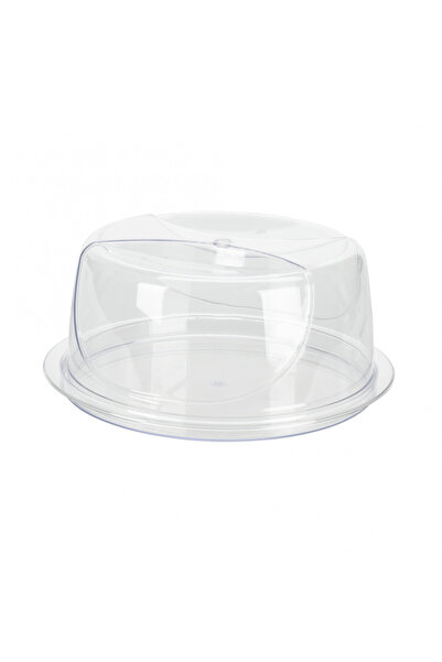 Excellent Houseware Δίσκος σερβιρίσματος κέικ, πολυπροπυλένιο, 34x15 cm, διαφ...