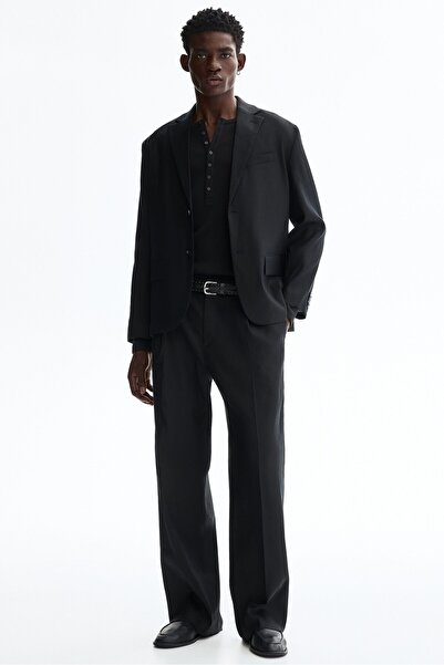H&M Keten Karışımlı Şık Pantolon Relaxed Fit