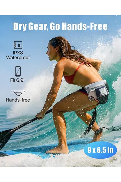 Arabest Waterproof Fanny Pack with Adjustable Strap, Dry Pouch for Beach Kaya...