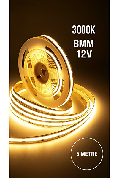 Nexo Cob şerit led Sıcak Byz 8mm/12V (5 Metre)
