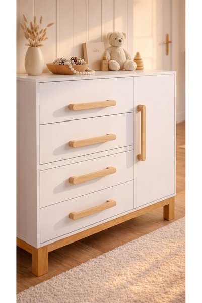 Wholewood Wooden Cabinet Handle Elegans 192 mm Wood Color
