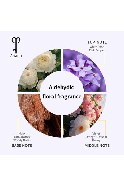 ARIANA TG052 White Romance 100ml 3.4FL.OZ Brand Series EAU DE PARFUM Perfume