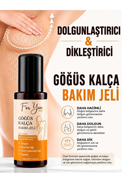 For You Gold Dolgunlaştırıcı, Dikleştirici Göğüs Ve Kalça Büyütmeye Yardımcı Bakım Jeli 100 ml