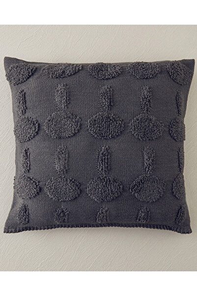 English Home Comfycover Triko Kırlent Kılıfı Antrasit