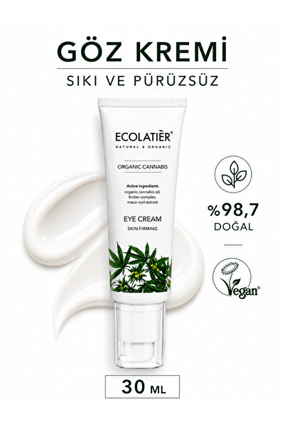 ECOLATIER Göz Kremi Sıkılaştırıcı %98,7 Doğal, Yaşlanma Karşıtı Göz Altı Orga...