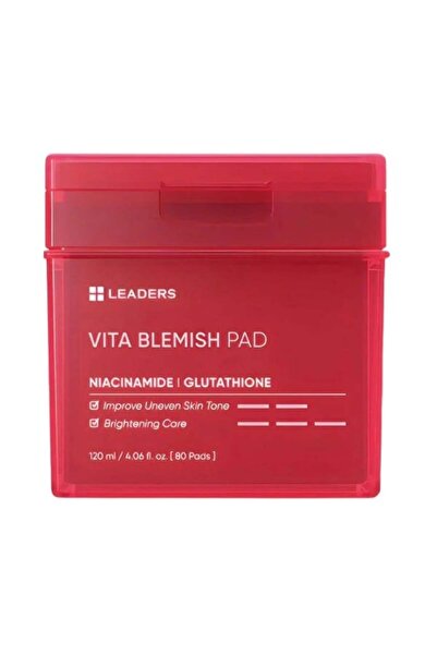 Leaders Vita Blemish Pad | Leke Karşıtı Aydınlatıcı Tonikli Ped | 80 Adet