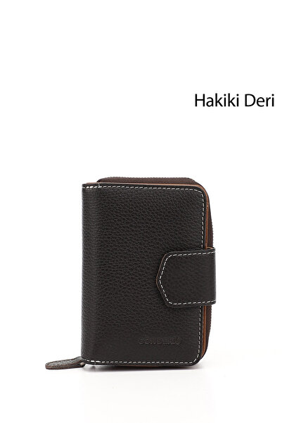 GÖNDERİ(R) Kadın Kahveye Camel Dikey Hakiki Deri Cüzdan