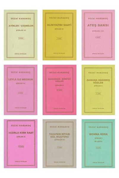 Diriliş Yayınları Sezai Karakoç Şiirleri 9 Kitap Set