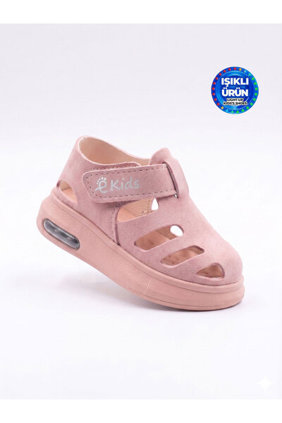 AlbiShoes Унисекс детски летни сандали с лепенки за велкро, с масажираща и ле...