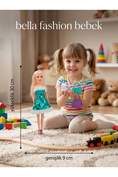 çınaroğlu avm Kutulu Gelinlikli Et Bebek Bella 30 CM kollar ve bacaklar harek...
