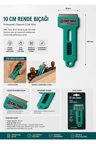 CMC Tools Düztaban Rende Tığı 38 mm