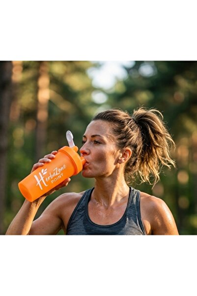 herbazone point HerbaZone Protein Shaker Turuncu - Sporcu & Antrenman, Sızdır...