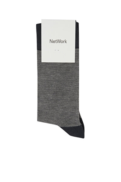 Network Antrasit Erkek Bambu Çorap