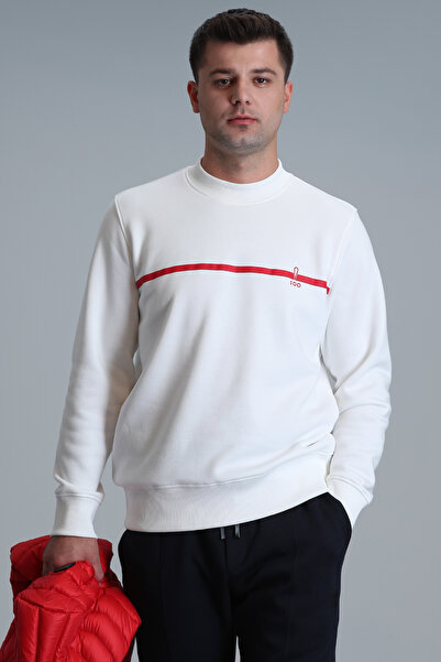 Lufian Cumhuriyet Erkek Sweatshirt Kırık Beyaz
