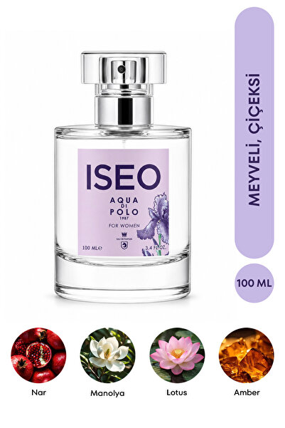 Aqua Di Polo 1987 Iseo EDP Kadın Parfüm 100 ml | Meyveli, Çiçeksi | Nar, Lotu...
