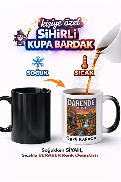 Kirbi Reklam İlçe Malatya Darende Kişiye Özel Çift Taraflı Baskılı Porselen S...