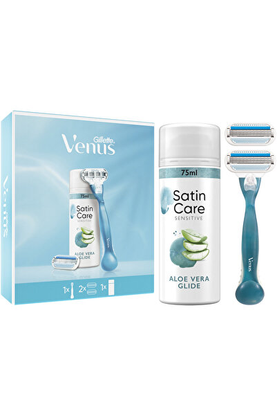 Gillette Venus Set cadou Smooth: Aparat de ras pentru femei + 1 rezervă + Gel...